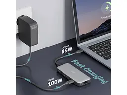 Мультипортовий адаптер Digitus USB-C 8-port Docking Station (DA-70915) - мініатюра 6