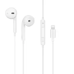 Навушники дротові HOCO L7 Plus Original (Lightning) White - мініатюра 2