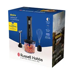 Russell Hobbs Блендер заглибний Desire Matte Charcoal, 500Вт, чаша-500мл, вінчик, міні-подріб., чорний - мініатюра 9