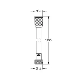 Шланг для душу Grohe Relexaflex 1750 мм 45992001, Хром - мініатюра 2