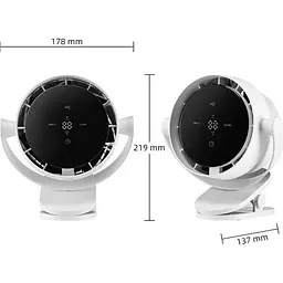 Портативний вентилятор Epik F7 White [137268] - мініатюра 2