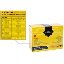 Пристрій безперебійного живлення Vinga LCD 1500VA plastic case (VPC-1500P) - мініатюра 12