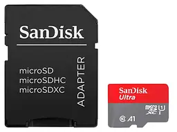 Карта пам'яті SanDisk Ultra microSDHC UHS-I V30 Class 10 32 GB (SDSQUA4-032G-GN6MA)