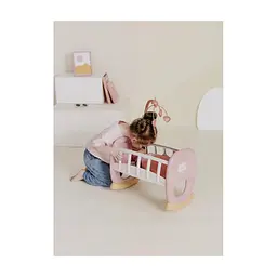 Игровой набор Smoby Колыбель Бэби Ньорс. Терракотовая пудра с мобилем, 18 мес. (7600220390) - миниатюра 10