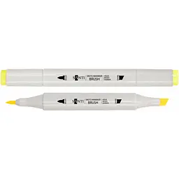 Маркер акварельный Santi sketch SM-05 желтый 6 шт. (390499)