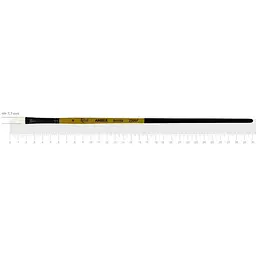 Пензель щетина плоска AMBER 2306F №4 довга ручка Rosa