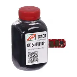 Тонер OKI B401/MB441/MB451 (+chip) AHK (1401336)