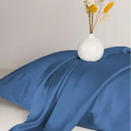 Комплект дитячої постільної білизни MirSon Satin Light Pro 10-011 Dark Blue 110х140 см темно-синій (2200010174052) - мініатюра 3