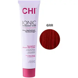 Крем-фарба для волосся CHI Ionic 6RR середній червоний професійна безаміачна 85 г - мініатюра 2