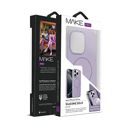 Чохол MAKE Apple iPhone 16 Pro Silicone Solo Lilac - мініатюра 2