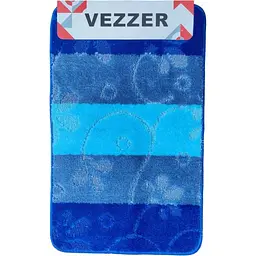 Набір килимків для ванної Vezzer Avangartline 50x80 та 50x40 см темно-синій (VZAS05240) - мініатюра 4