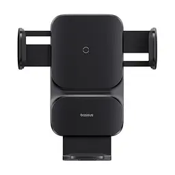 Бездротовий Автомобільний зарядний пристрій Baseus Wisdom Auto Alignment Car Mount Wireless QI 15W Air Outlet чорний CGZX000001 - мініатюра 3