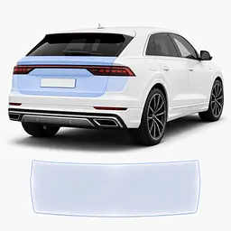 Антигравійна захисна бронеплівка за лекалами для Audi Q8 4M 2018-2023 - зона кришки багажника