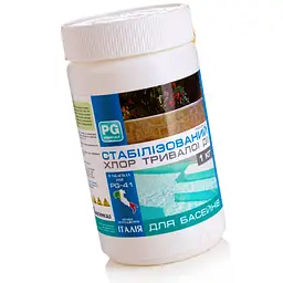 Повільний хлор для басейну Barchemicals PG-41 1 кг таблетки 200 г для дезінфекції води - мініатюра 2