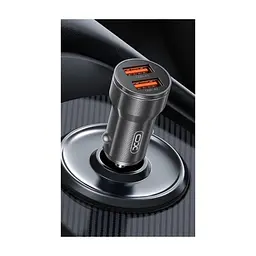 Зарядний пристрій XO CC48 2.4A/2 USB + microUSB Grey (XO-CC48m-GR) - мініатюра 3