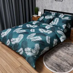 Комплект постільної білизни Moon&Star Микросатин Premium Green Oasis Двоспальний 175х210 наволочки 2х40х60