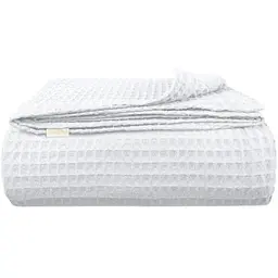 Плед покривало Cosas Snow Greek Waffle 230х240 см вафельне (Blanket_01Snow_GreekWaffle_230x240)