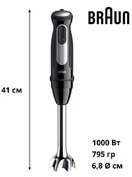 Блендер занурюваний BRAUN MultiQuick 5 Pro MQ 55254 MBK UA - мініатюра 2