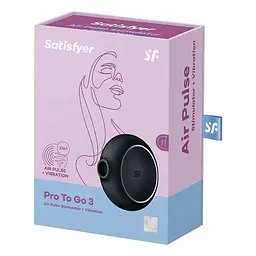 Вакуумный стимулятор Satisfyer Pro To Go 3 Black Satisfyer IG045153; SO6989 92515 - мініатюра 2