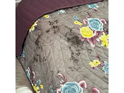 Покривало ARCLOUD 180*210 DOUBLE FACE Plum Wine+Printed 10055-9 ZIGZAG BIG сумка - мініатюра 4