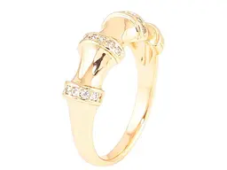 Каблучка XUPING Позолота 18K "Декоративний візерунок з цирконієм" (261007) р.19.5