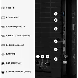 Телевізор Hisense 85E8S 85` QLED 4K (20019278) UA [168286] - мініатюра 11