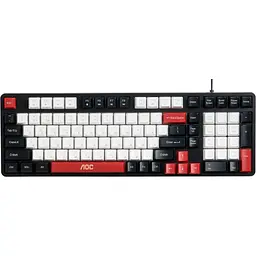 Клавіатура AOC GK116H1 LED USB UA White/Red/Black (GK116H1/97) - мініатюра 4