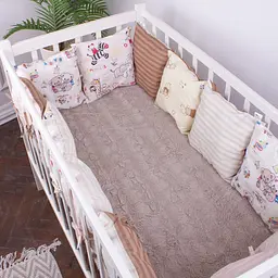 Подушки-борти MirSon Kids Time 18-300 Cream time бежеві 12 шт. - мініатюра 12