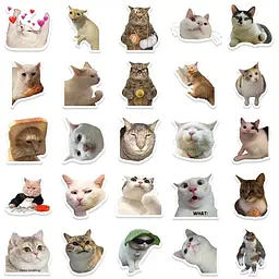Стікерпак GeekLand Kitties 50 штук - мініатюра 3