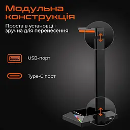 Підставка для навушників та смартфона Meetion MT-U003-A (MT-U003-A) - мініатюра 4