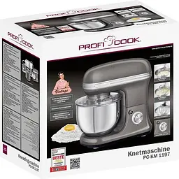 Планетарний міксер-тестоміс Profi Cook PC-KM 1197 Antracite 5л - мініатюра 5