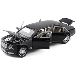 Колекційна металева модель седана АвтоЕксперт Bentley Mulsanne з інерцією, світлом та звуком 1:24 - мініатюра 2