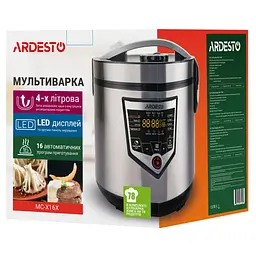Мультиварка Ardesto срібна 860 Вт (MC-X16X) - мініатюра 8