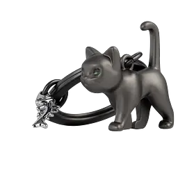 Брелок Metalmorphose Black cat theme with fish bone charm (8000020806899)