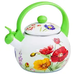 Чайник INTEROS 2,2л зі свистком FT7 GREEN HANDLE МАК