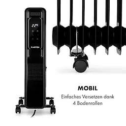 Масляний радіатор Klarstein Thermaxx Elevate Smart (10035277) Чорний - мініатюра 3