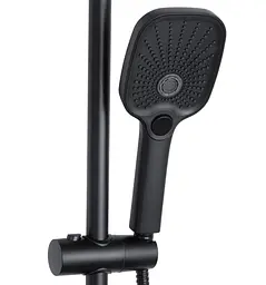 Душова система універсальна Qtap Gemini Black Matt з виливом QTGEM111BLM45686 - мініатюра 2