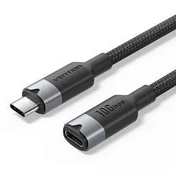 Кабель-подовжувач Vention TRFBD USB-C 3.2 Gen 2 PD 100 Вт 0,5 м чорний (TRFBD)