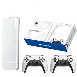 Ігрова консоль стик приставка до телевізора 64Gb 20000+ ігор Pro 4K Game Stick 3D HD з двома бездротовими джойстиками UKC M15 Plus