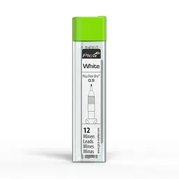 Запасні стержні PICA 7032 Fine Dry білий 0,9мм, 12шт - мініатюра 2
