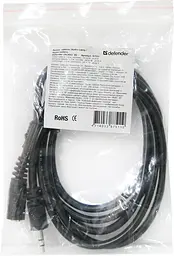 Кабель Defender JACK02-05 JACK M- JACK F, 1.5м, пакет (87511) (6337033) - мініатюра 3