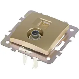 Розетка Brille RB-1TV + 1TF (42-025) - мініатюра 4