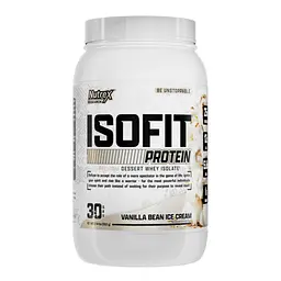 Ізолят Сироваткового Протеїну з ЕАА та ВСАА Isofit - 1000 г Ванільне Морозиво