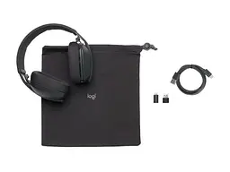 Навушники з мікрофоном Logitech Zone Vibe Wireless UC version Graphite (981-001199) - мініатюра 4
