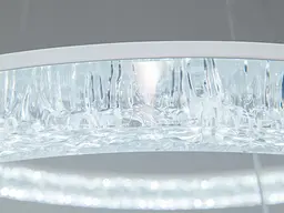 Підвісна LED люстра Diasha D9711/800+600+400WH біла, 148 W, з пультом, освітлення до 30 м2 - мініатюра 5