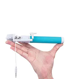 Селфі-монопод Smart 2G MINI зі шнуром Light Blue - мініатюра 2