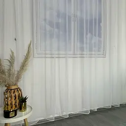 Тюль сітка "Orkidze" білий 300х270, тасьма ALBO pbe0052306 - мініатюра 3