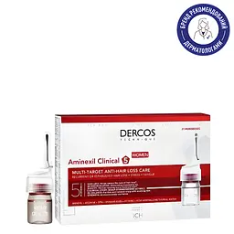 Набір засіб проти випадання волосся Vichy Dercos Aminexil Clinical 5 для жінок 21 шт. - мініатюра 2