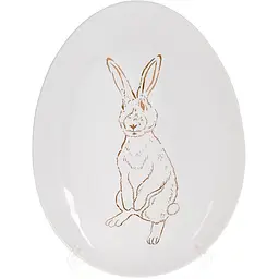 Набір 4 керамічних овальних страв "Bunny" BonaDi 27х20 х2 см kuh0007094