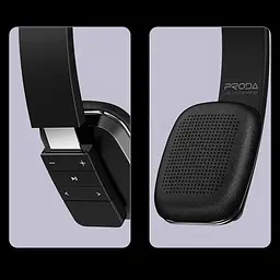 Навушники Proda PD-BH300 Bluetooth V4.2 300мАч 8 год накладні бездротові Чорні - мініатюра 3